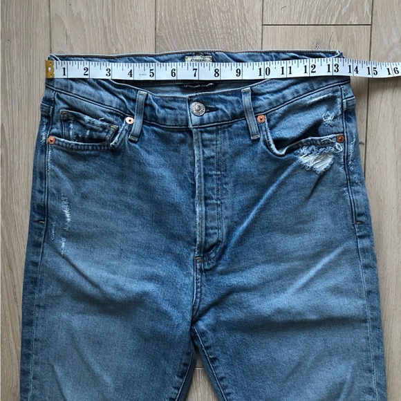 Citizens of Humanity Olivia Highrise Slim Ankle Jeans in Light Blue Size 27 - Picture 3 of 16